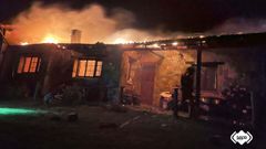 Incendio en una vivienda de Siero