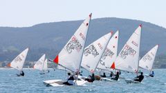 Imagen de archivo de una regata de ILCA 4.