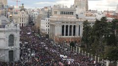 Actos multitudinarios en Madrid en los d�as de m�s contagios