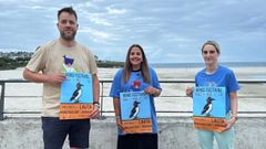 El alcalde Francisco Cajoto y las edilas Elena Mart�nez e In�s L�pez presentaron el cartel del festival