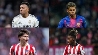 Mbapp�, Yamal, Juli�n y Nico, principales estrellas del Madrid, Barcelona, Atl�tico y Athletic, respectivamente