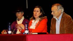 Los exparlamentarios, en un momento de la charla