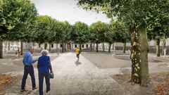 Detalle del anteproyecto de la Praza da Constituci�n