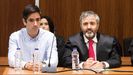 El acusado Rodrigo Lanza, junto a su abogado