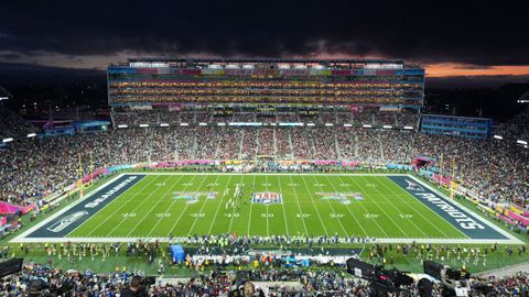 Vista general del estadio en el que se celebr� la Super Bowl
