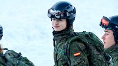 La princesa Leonor, de maniobras militares en el pirineo aragon�s