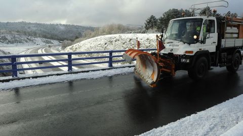 Trabajo de las m�quinas quitanieves. 