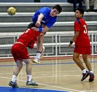 Los infantiles azules durante el duelo contra el Covadonga.