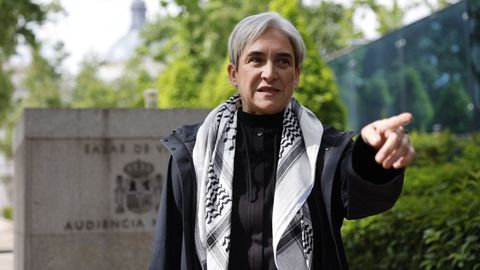 La exalcaldesa de Barcelona, Ada Colau, en un acto en Madrid el pasado mes de mayo