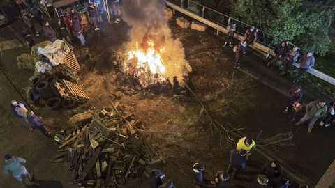 La protesta vista desde la pasarela