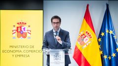 El ministro de Economa, Carlos Cuerpo, la semana pasada en Madrid.