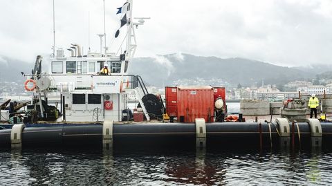 La tubera del nuevo emisario submarino ser la segunda de mayor caudal de Galicia tras Vigo