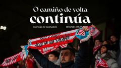 Cartel de la campa�a de captaci�n de socios lanzada por el equipo albivermello.