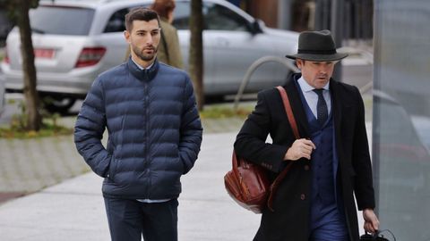 El jugador, entrado en los juzgados acompañado de su abogado