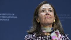 La presidenta del Banco Santander, Ana Bot�n, en una intervenci�n reciente del Banco Mundial y el FMI