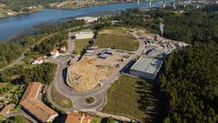 Vista a�rea del pol�gono industrial de Catoira.