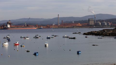Vista de Alcoa desde Morás, en Xove