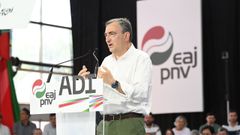 El presidente del PNV, Aitor Esteban, este fin de semana pasado en Durango.