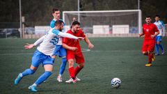 Imagen del partido entre el Uni�n y el Cidade de Ribeira.