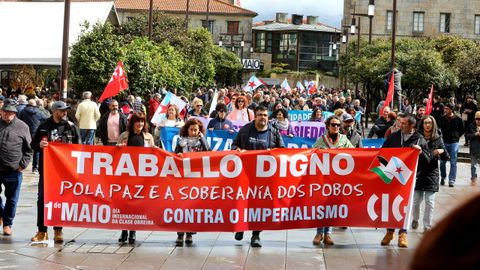 Manifestacin de la CIG en Pontevedra por el Primero de Mayo