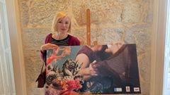 La artista Lula Goce con el dise�o