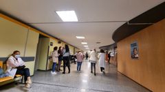 Zona de consultas del hospital Montecelo, en Pontevedra.