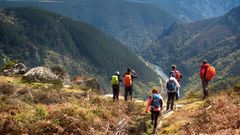 Una de las excursiones del Club de Senderismo del F�rum.