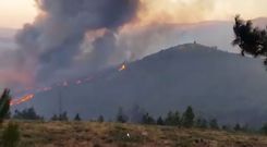 As� empiezan a arder cinco focos a la vez en Arbo