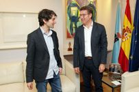 Su�rez y Feijoo en San Caetano antes su segundo encuentro oficial. 