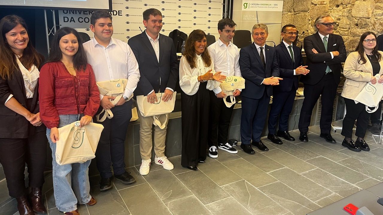 La Cátedra Greenalia-UDC para la Transición Energética premió tres trabajos sobre eficiencia y la generación de energía sostenible