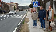 Los nacionalistas reclaman mejoras de la seguridad en la Avenida Fernando Blanco, a la altura del instituto.
