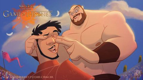 OBERYN Y LA MONTAÑA. Los dos luchadores bromean con una de las escenas más terribles de la serie.