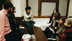 Alumnos del Aula de Extensi�n sobre la educaci�n para la participaci�n