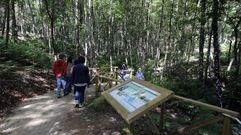 El recorrido por Os Trollos incluye esculturas, paneles explicativos y postes informaticos con c�digos QR