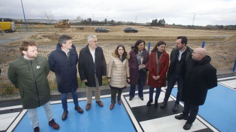 Xunta y Concello visitaron la zona del polígono que se urbanizará