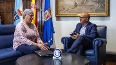 La alcaldesa de Gomesende y el presidente de la Diputacin de Ourense