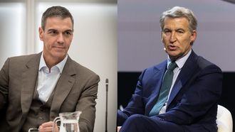 S�nchez y Feijoo, este lunes en Madrid.