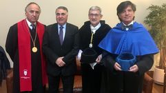 Por la izquierda, Teodoro Ribera Neumann, rector de la Universidad Aut�noma de Chile; Edgardo Riveros, subsecretario de Relaciones Exteriores del Gobierno de Chile; Santiago Garc�a Granda, rector de la Universidad de Oviedo, y el catedr�tico Carlos L�pez-Ot�n.Por la izquierda, Teodoro Ribera Neumann, rector de la Universidad Aut�noma de Chile; Edgardo Riveros, subsecretario de Relaciones Exteriores del Gobierno de Chile; Santiago Garc�a Granda, rector de la Universidad de Oviedo, y el catedr�tico Carlos L�pez-Ot�n