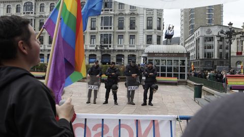 La protesta republicana en Oviedo