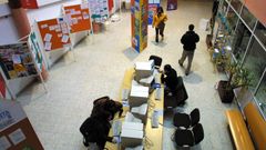 Interior de la Casa da Xuventude hace a�os, cuando todav�a ten�a actividad