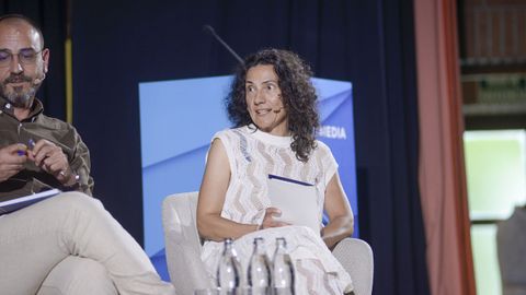 Celebración de los veinte años de Transmedia en el auditorio de Veterinaria