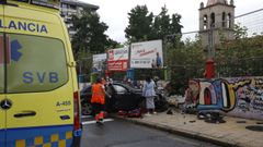 Accidente en la calle S�ez D�ez de Ourense