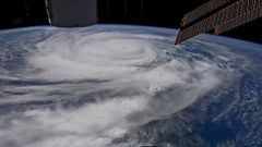 Imagen del cicl�n Harvey en el Atl�ntico tomada por un sat�lite