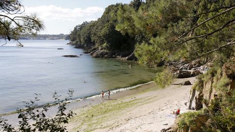 Playa de Almieiras, en Fene