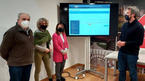 Julio Morandeira, Amparo Rubinos, Cristina López y Rubén Arroxo