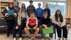 Los alumnos de Vilarmaior que participaron en un proyecto sobre la represi�n franquista y la violencia de los escapados en la zona.