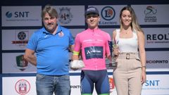 El ribeirense, en el podio de la carrera portuguesa. 