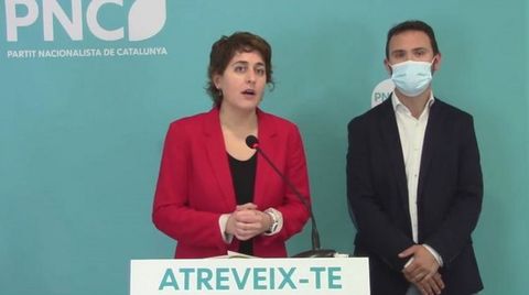 Marta Pascal, candidata del PNC  a la Generalitat, valor� este lunes los resultados