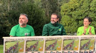 Men�ndez, Eir�s e S�nchez, durante a presentaci�n do programa 