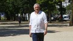 V�zquez fotografado na cidade de Pontevedra, onde reside